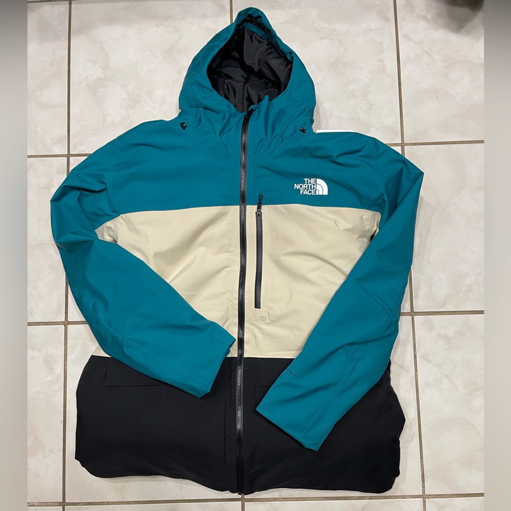 New Mens XXL The North Face Sickline Insulated Heatseeker Hooded Ski Jacket BLUE